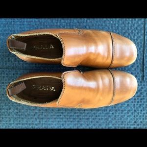 Men’s Brown Prada Shoes- Loafer/Slip On Style